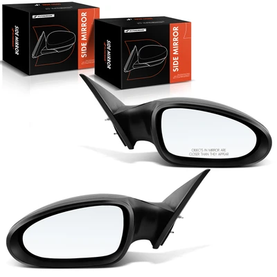 2 Pcs Driver & Passenger Black Mirror with Heated