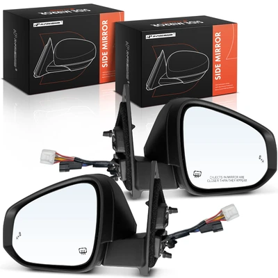 2 Pcs Power Mirror with Manual Fold Memory View