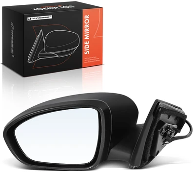 Left Driver Side Mirror, with Heating, Power Adjustment, Manual Folding, Smooth Black A-Premium APMI2412TW