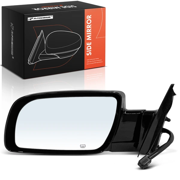 1995-2000 Chevrolet Tahoe Left Driver Side Mirror, Powered, with Heated, Gloss Black A-Premium APMI2120