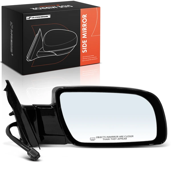 Right Passenger Side Mirror, Powered, with Heated, Gloss Black A-Premium APMI2121