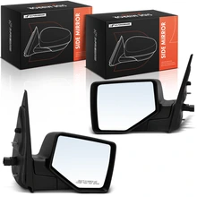 Left & Right Mirror, Power Adjustment, Manual Folding, Silver A-Premium APMI3462TW