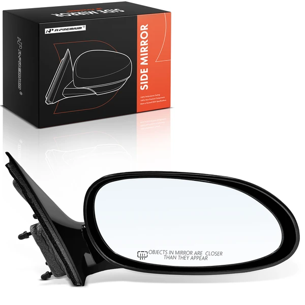 2005-2008 Buick Allure Right Passenger Side Mirror, Powered, Smooth Black A-Premium APMI2122