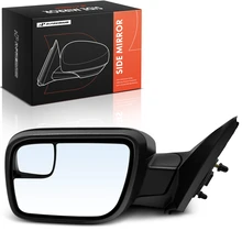 Left Mirror, with Heating, Power Adjustment, Manual Folding, Smooth Black A-Premium APMI3463TW