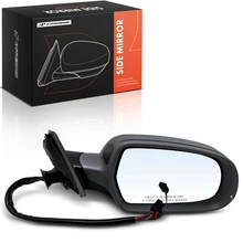 2012-2016 Audi A4 Right Mirror, with Heating, Power Adjustment, Power Folding, Black A-Premium APMI3469TW