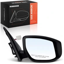 2013-2019 Nissan Sentra Right Mirror, Power Adjustment, Manual Folding, Textured Black A-Premium APMI3475TW