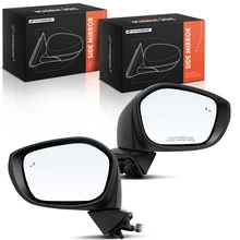 2022-2024 Honda Civic Driver & Passenger Mirror, Powered, with Heated, Black A-Premium APMI3176TW