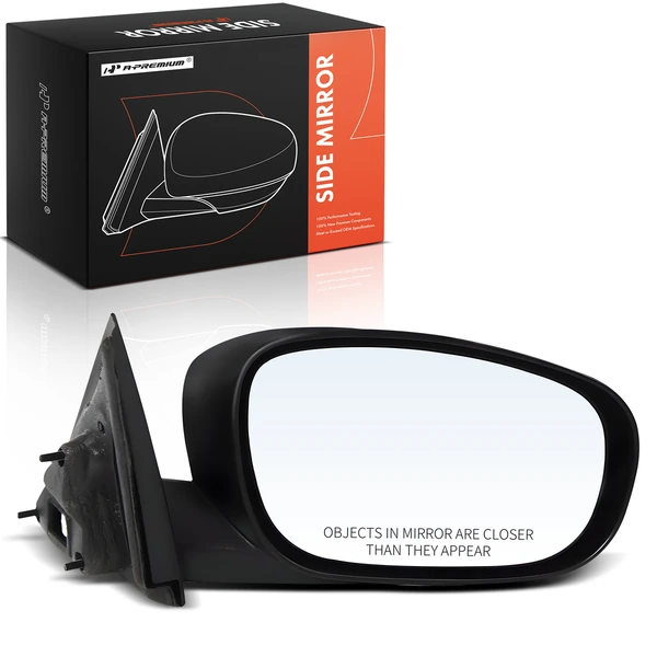 Right Passenger Side Mirror, Power Adjustment, Non-Folding, Textured Black A-Premium APMI2805TW