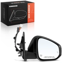 2017-2019 Toyota Highlander Right Passenger Side Mirror, Powered, with Heated, Black A-Premium APMI3180TW