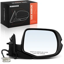 Right Mirror, with Heating, Power Adjustment, Manual Folding, Black A-Premium APMI3476TW