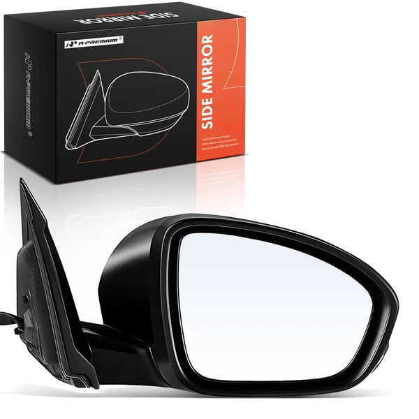 2019-2020 Nissan Altima Right Passenger Side Mirror, Powered, with Heated, Black A-Premium APMI3178TW