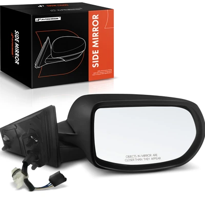Passenger Black Manual Folding Mirror Assembly