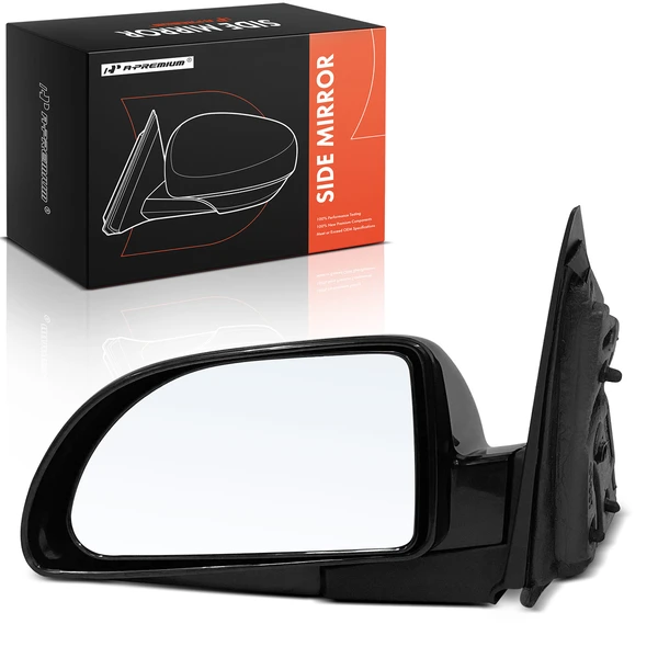 2006-2009 Pontiac Torrent Left Driver Side Mirror, Powered, Smooth Black A-Premium APMI2133