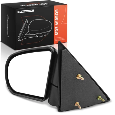 Driver Textured Black Mirror with Manual Glass Adjust