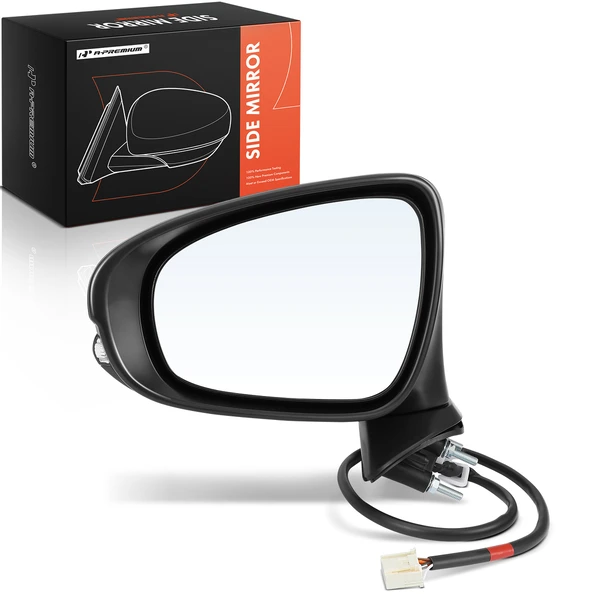 2014-2015 Lexus IS250 Left Driver Side Mirror, Powered, with Heated, Black A-Premium APMI2213
