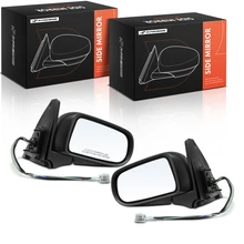 2002-2003 Mazda Protege5 Driver & Passenger Side Mirror Assembly, Power Adjustmented, Smooth Black A-Premium APMI3538PG