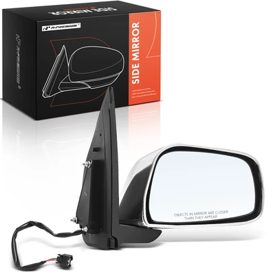 Passenger Chrome Mirror with Power Glass Adjust