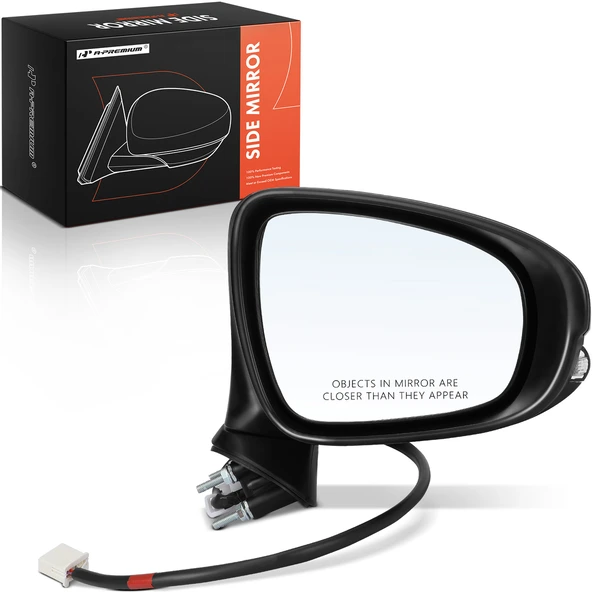 2014-2015 Lexus IS250 Right Passenger Side Mirror, Powered, with Heated, Black A-Premium APMI2215