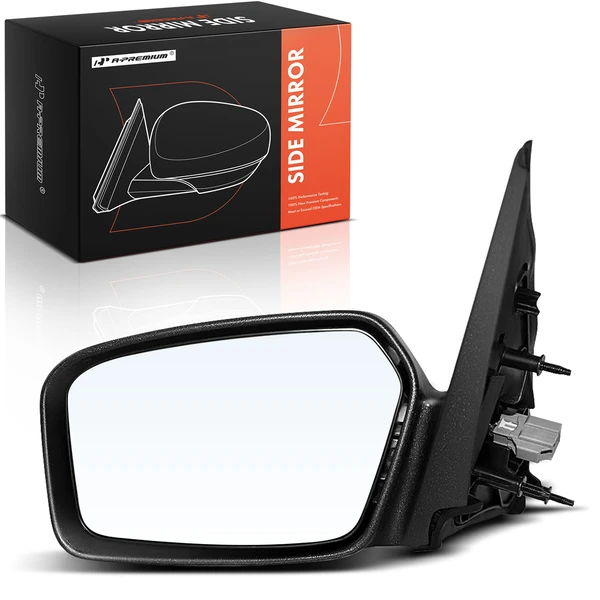2006-2009 Mercury Milan Left Driver Side Mirror, Powered, Textured Black A-Premium APMI2136