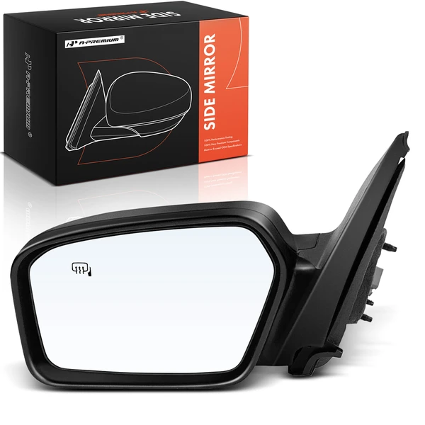 2006-2010 Ford Fusion Left Driver Side Mirror, Powered, with Heated, Textured Black A-Premium APMI2142