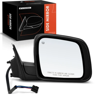 Passenger Black Power Heated Mirror Assembly