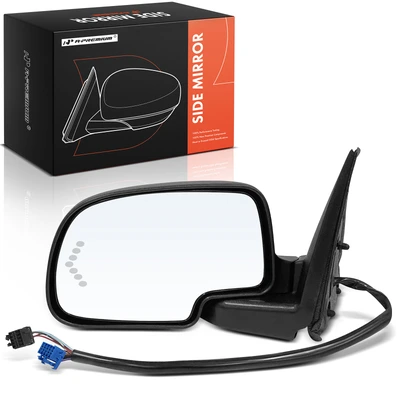 Driver Smooth Black Mirror with Power Glass Adjust