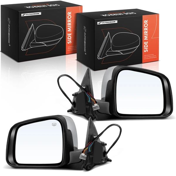 2011-2022 Dodge Durango Driver & Passenger Mirror, Powered, with Heated, Chrome A-Premium APMI1573TW