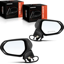 2020-2022 Toyota Corolla Driver & Passenger Mirror, Powered, with Heated, Smooth Black A-Premium APMI1581TW