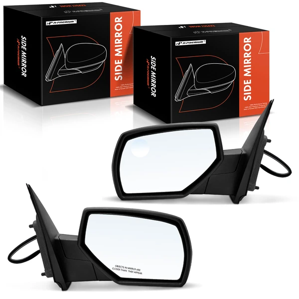 2015-2019 GMC Sierra 2500 HD Driver & Passenger Mirror, Powered, with Heated, Chrome A-Premium APMI1760TW