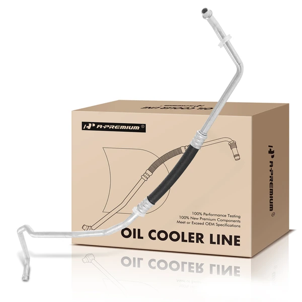 Lower Auto Trans Oil Cooler Hose Assembly for 2001-2002 Chevrolet Silverado 2500 HD