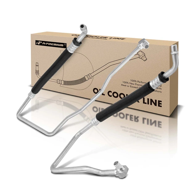 2 Pcs Engine Inlet & Outlet Oil Cooler Line for Chevrolet Impala 2006-2011 V6 3.9L