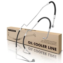 2 Pcs Inlet & Outlet Transmission Oil Cooler Line Assembly for 2003-2005 Mercedes-Benz ML350