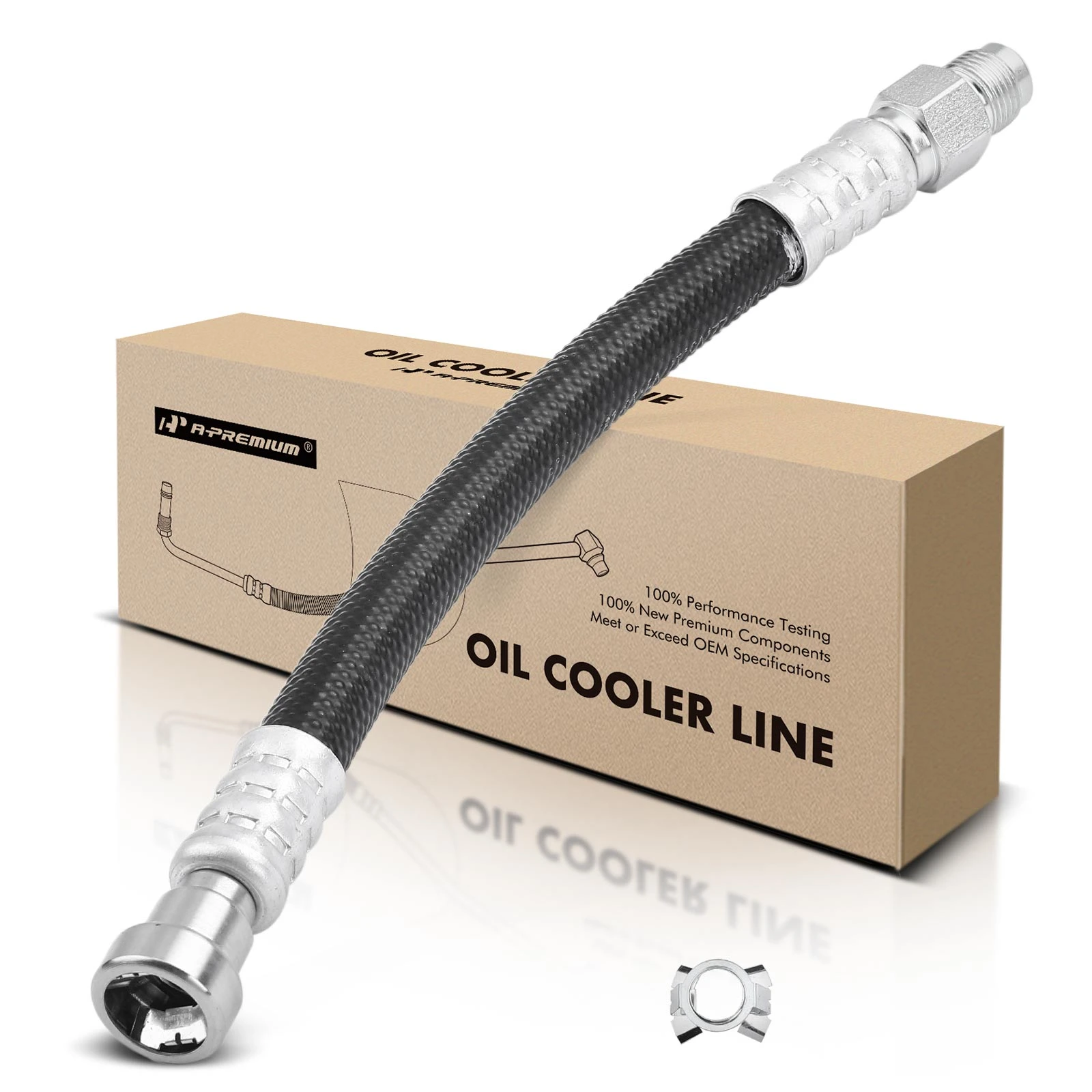 The A-premium Inlet Upper Transmission Oil Cooler Line Assembly for Dodge Ram 2500 3500 Image 