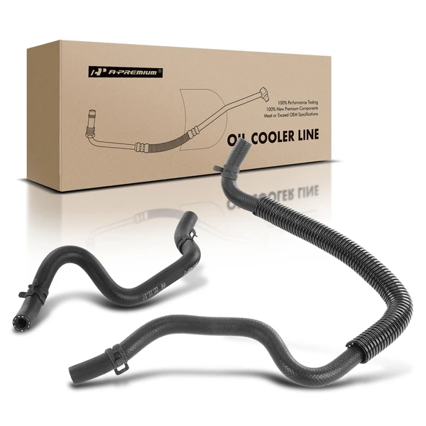 2 Pcs Auto Transmission Oil Cooler Hose Assembly for 1998 Dodge Caravan