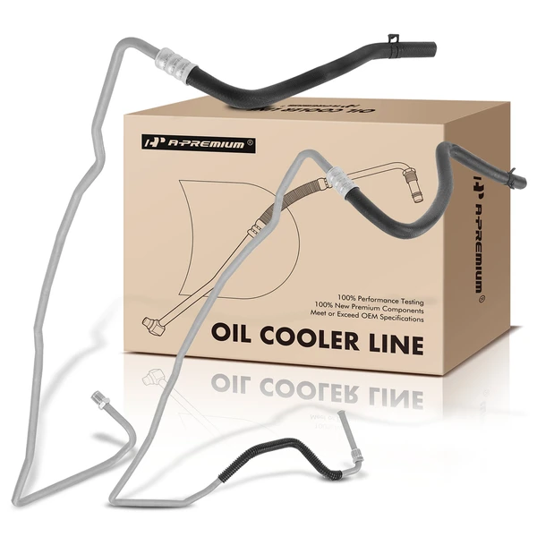 2 Pcs Automatic Transmission Oil Cooler Hose for 2006-2009 Mercury Milan