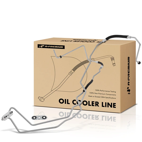 Inlet & Outlet Auto Trans Oil Cooler Hose Assy for Chevy Silverado 2500 HD 2007-2010