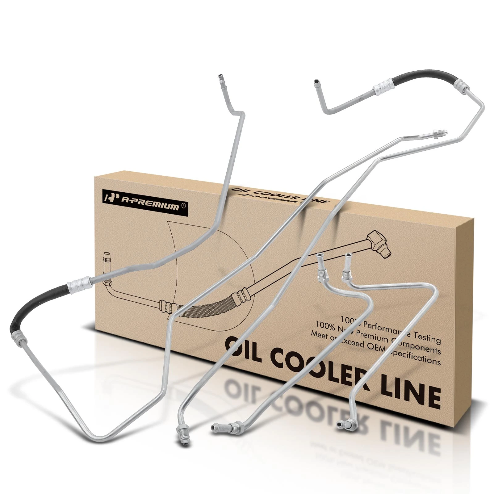 The A-premium Transmission Oil Cooler Line Assembly for Ford F-150 05-06 Lincoln Mark LT 2006 Image 