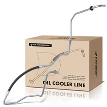 2 Pcs Inlet & Outlet Transmission Oil Cooler Line