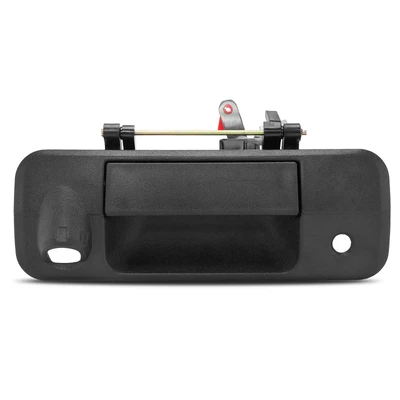 Textured Black Tailgate Latch Handle with Rear Camera Hole