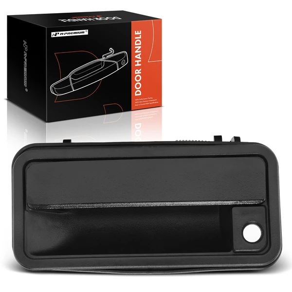 Front Driver Textured Black Exterior Door Handle for 1992-1999 GMC K1500 Suburban