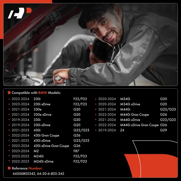 Air Conditioning Condenser with Dryer for BMW 230i G20 330e xDrive 430i M2 Z4