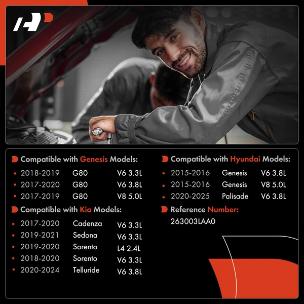 Aluminum Oil Filter Assembly for Kia Sorento 2018-2020 Sedona 2019-2021 Hyundai