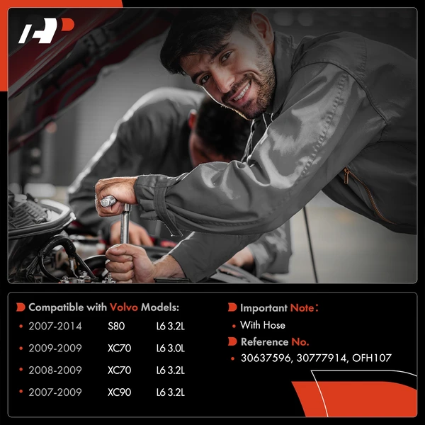 Oil Filter Assembly for Volvo XC90 2007-2009 XC70 2008-2009 S80 2007-2014 GAS