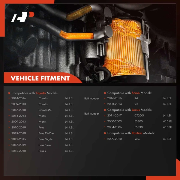 Oil Filter Housing Cover for Toyota Corolla 2009-2016 Matrix Prius Lexus Scion