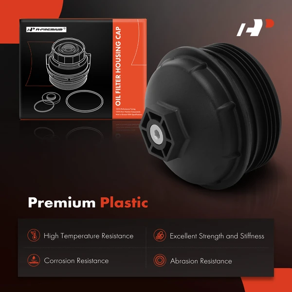 Engine Oil Filter Housing Cover Cap for Volkswagen CC 2012-2017 Passat 2012-2018