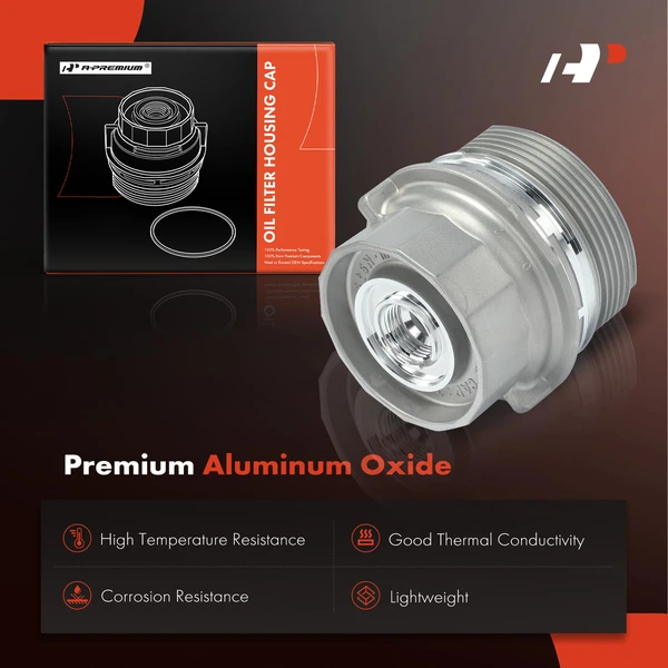 Engine Oil Filter Housing Cover Cap for Toyota Camry Highlander RAV4 Sienna