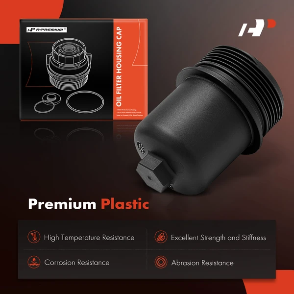 Engine Oil Filter Housing Cover Cap for Audi A3 Quattro Volkswagen Beetle Jetta