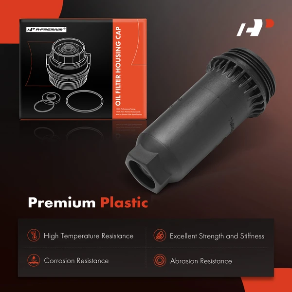 Engine Oil Filter Housing Cover Cap for Mitsubishi Lancer 2008-2015 L4 2.0L