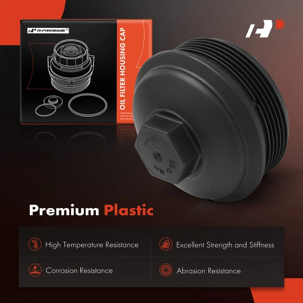 Engine Oil Filter Housing Cover Cap for Audi A3 Volkswagen Beetle CC Eos Golf