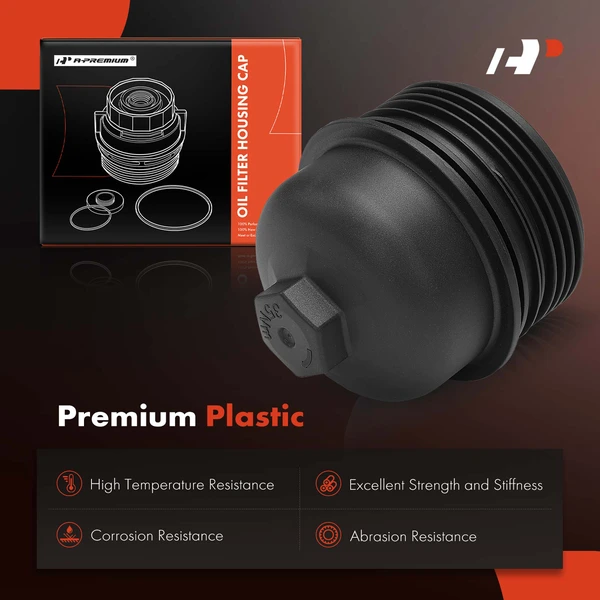 Engine Oil Filter Housing Cover Cap for Hyundai Santa Fe Azera Kia Sedona 3.3L